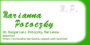 marianna potoczky business card